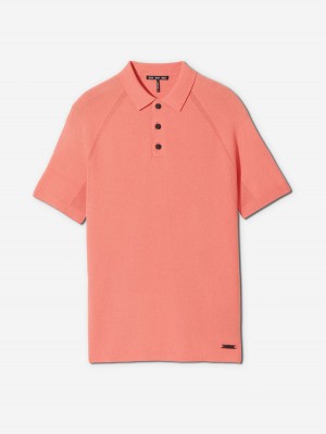 Sun Day Red 3D Knit Polo Hunter | 924310-DPU