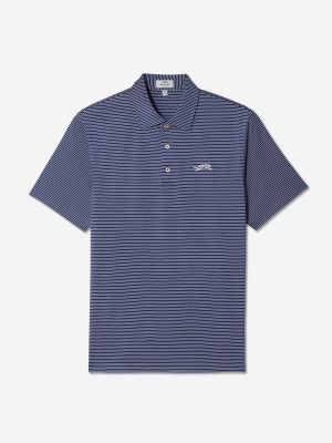 Sun Day Red Classic Stripe Polo Blå | 854937-GOR