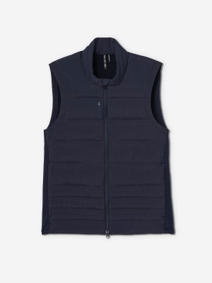 Sun Day Red Insulated Grid Vest Marinblå | 302746-SYE