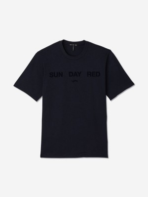 Sun Day Red SunDay T-Shirt Marinblå | 708195-PDX