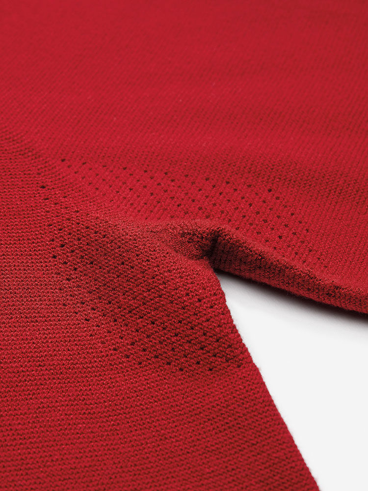 Sun Day Red 3D Knit Lightweight Crew Röda | 317296-MNB