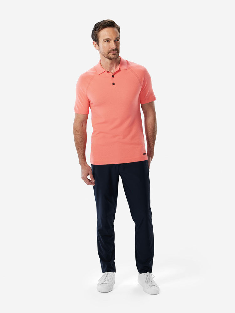 Sun Day Red 3D Knit Polo Hunter | 924310-DPU