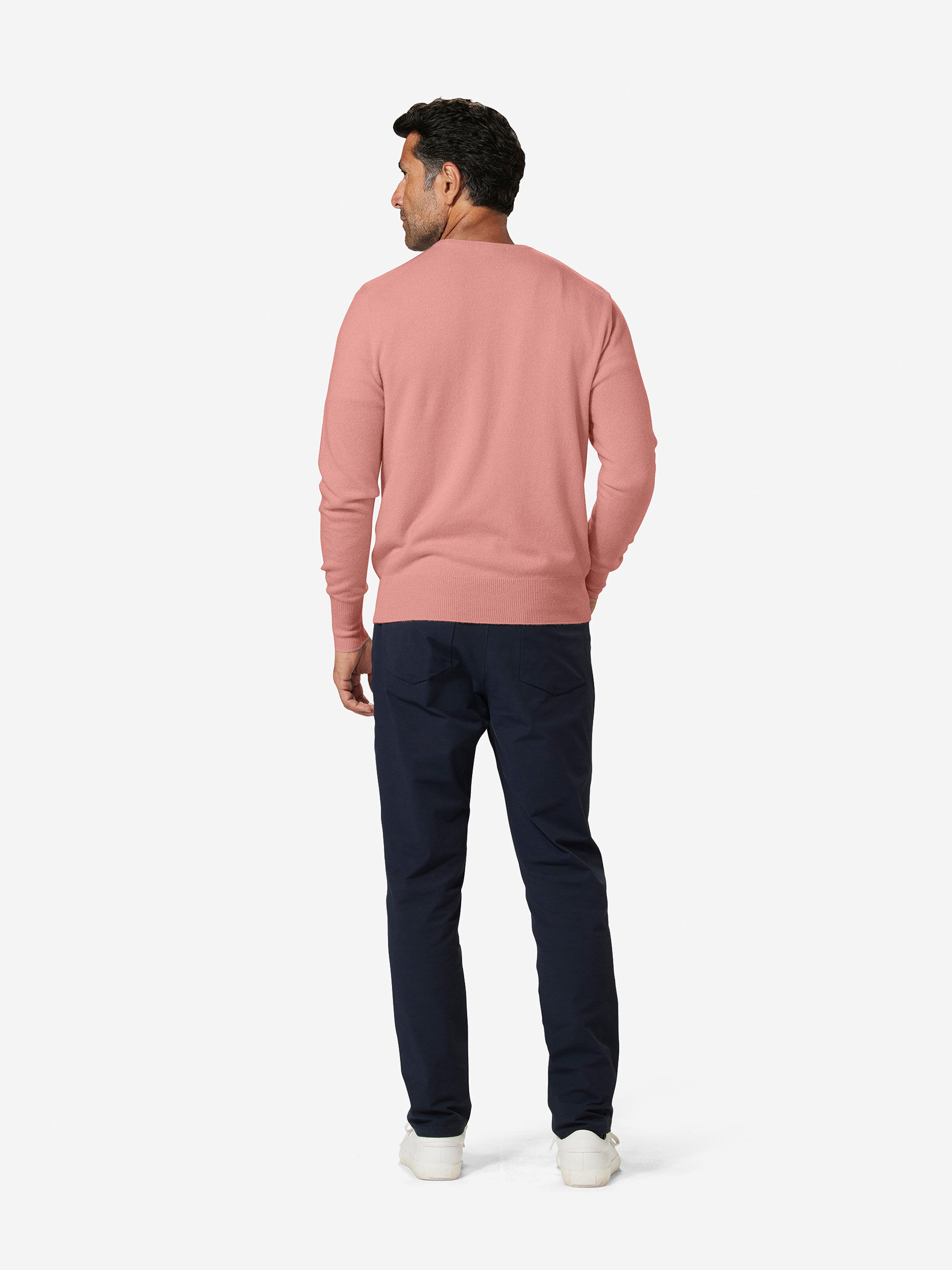 Sun Day Red 3D Tour Cashmere Crew Rosa | 241360-LJO