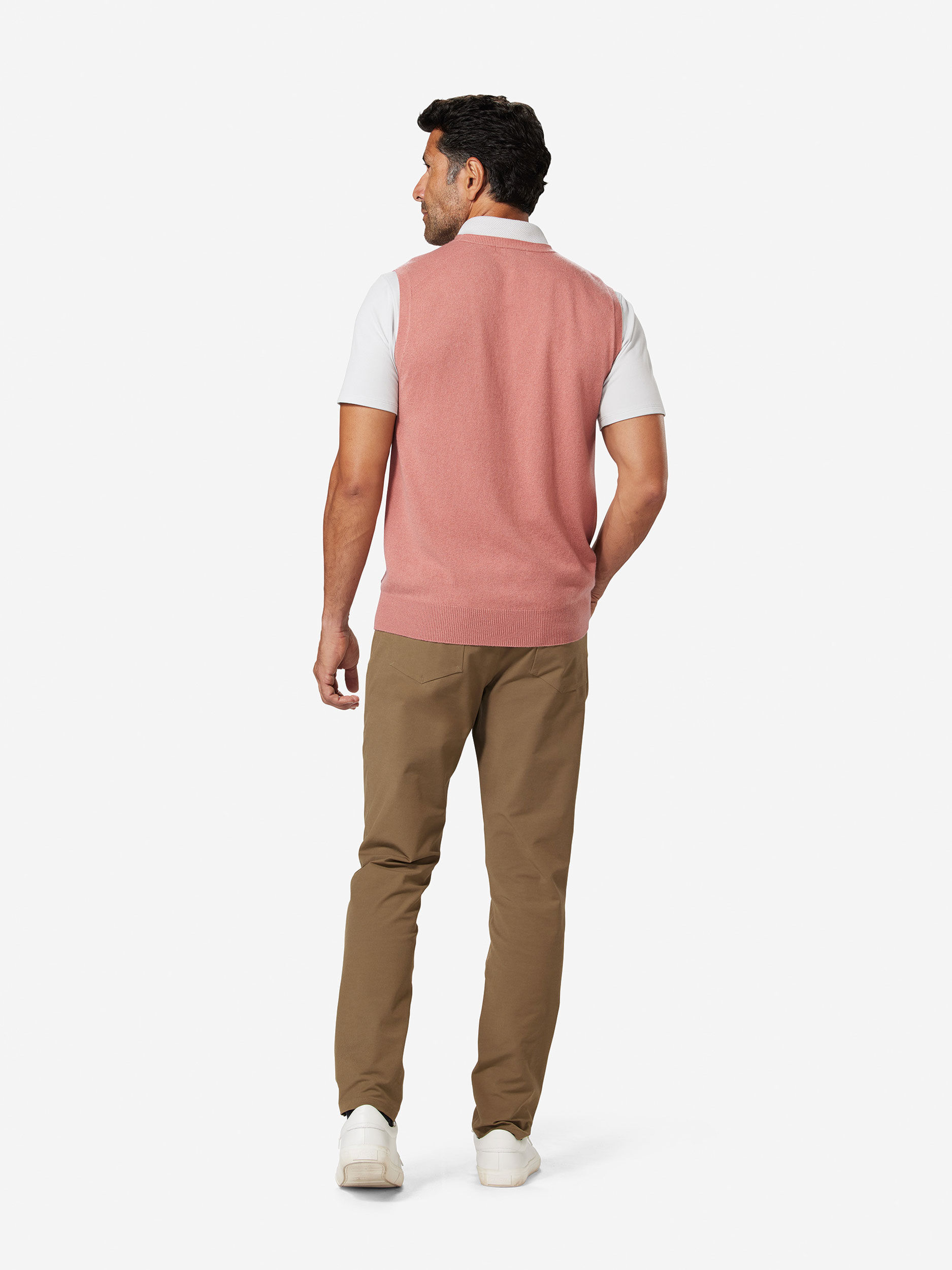 Sun Day Red 3D Tour Cashmere Vest Rosa | 907182-DYQ