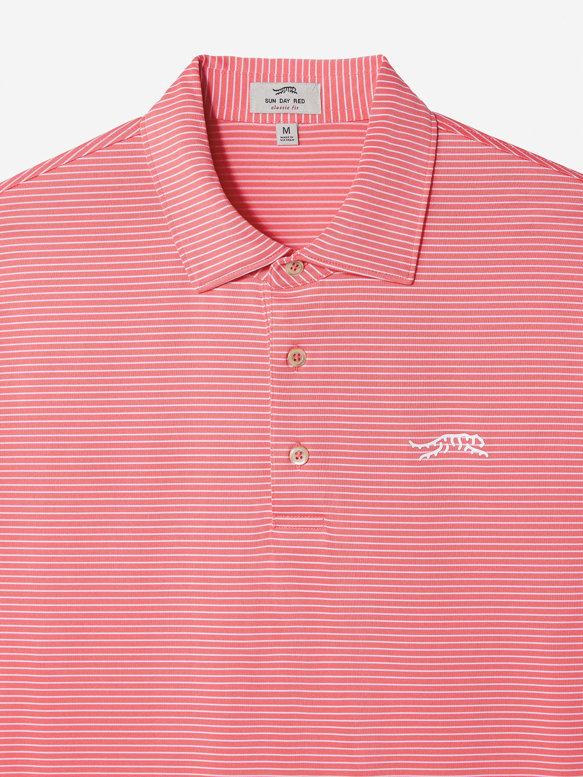 Sun Day Red Classic Stripe Polo Korall | 253407-NBG