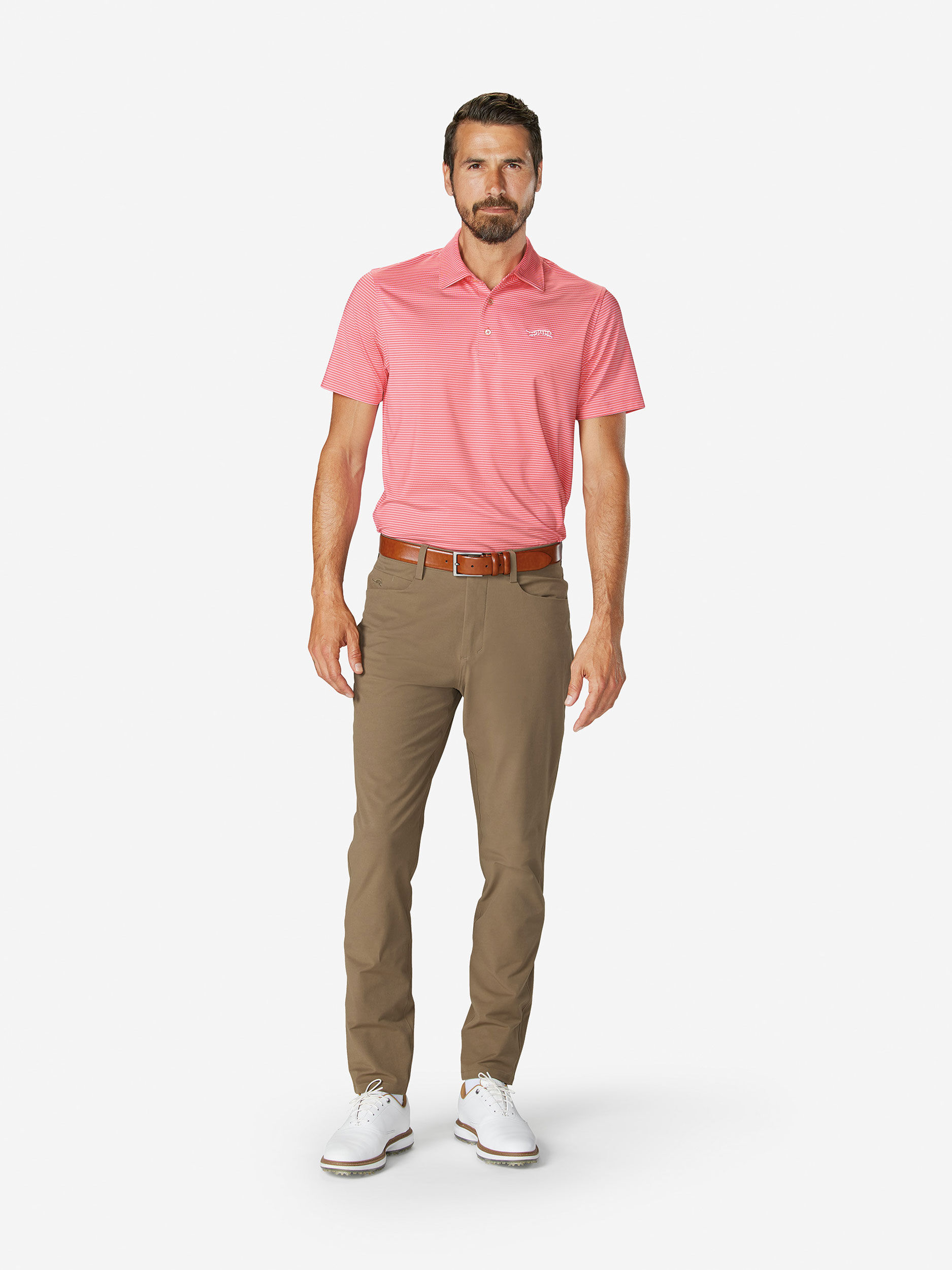 Sun Day Red Classic Stripe Polo Korall | 253407-NBG