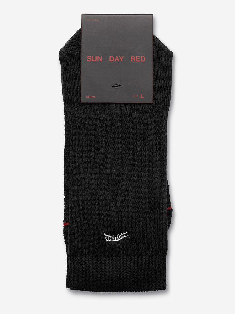 Sun Day Red Cypress Cotton Crew Sock | 782531-MRF