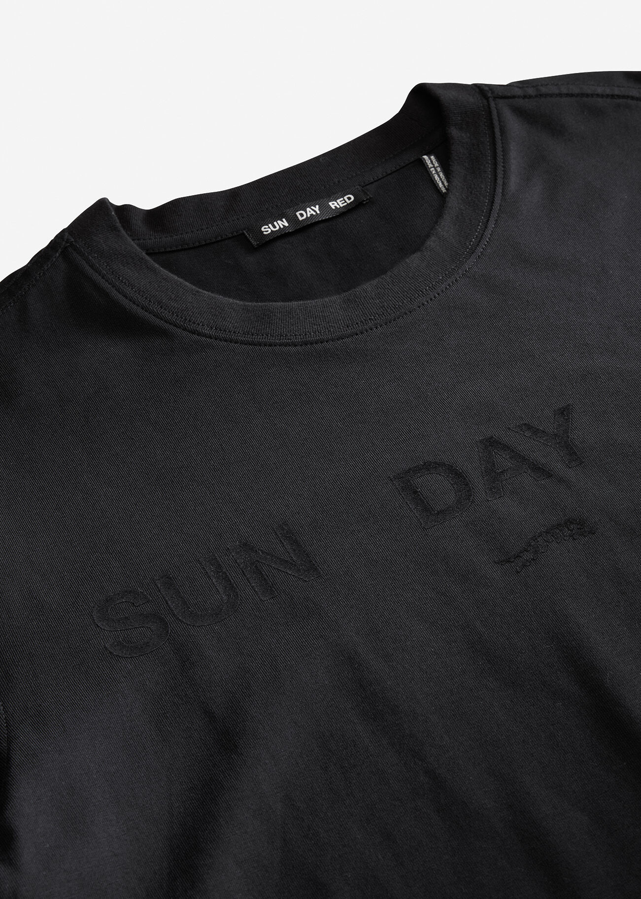 Sun Day Red Long Sleeve Dark Nebula T-Shirt Svarta | 203458-MPD