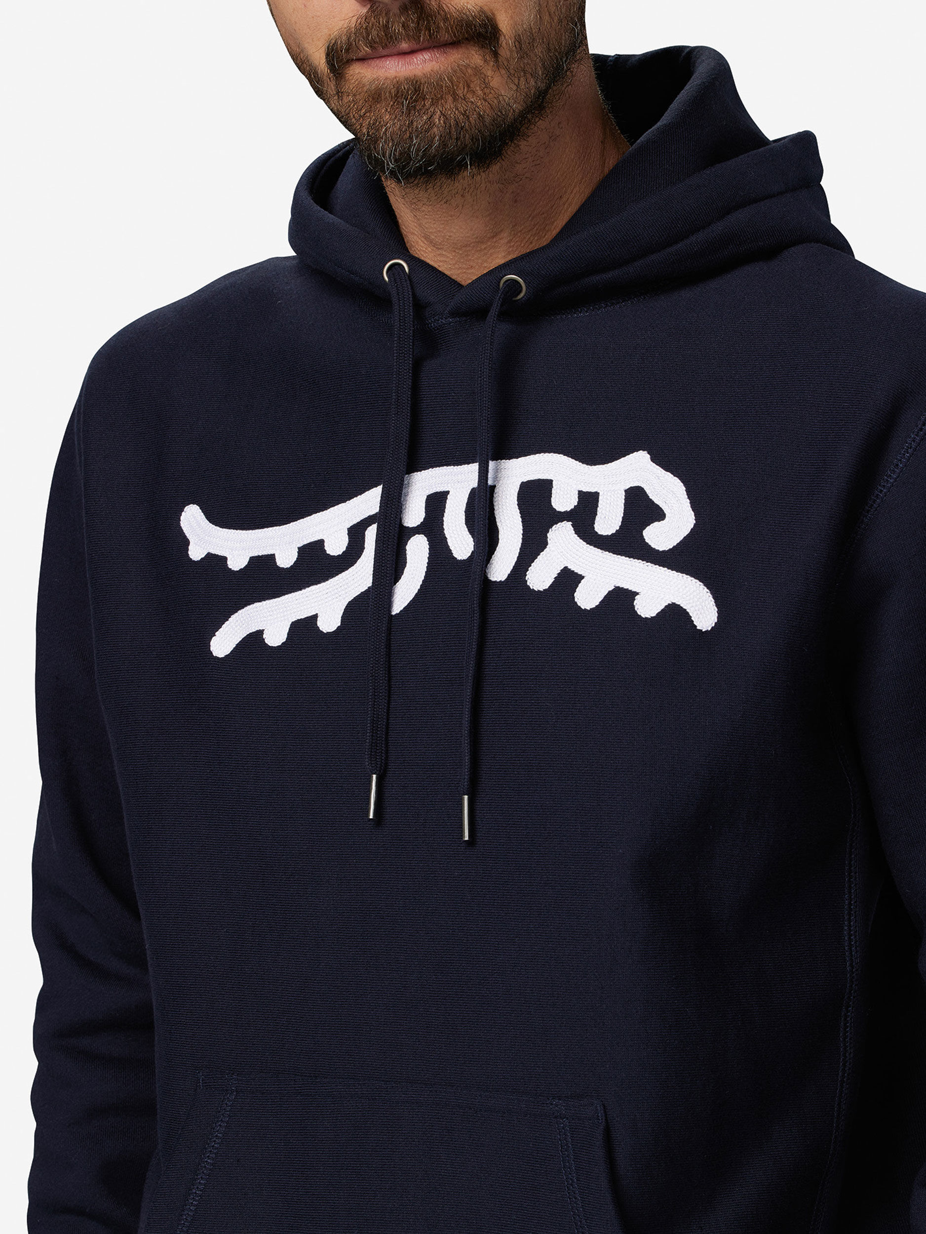 Sun Day Red Luare Chain Stitch Hoodie Navy/White | 618350-CDJ