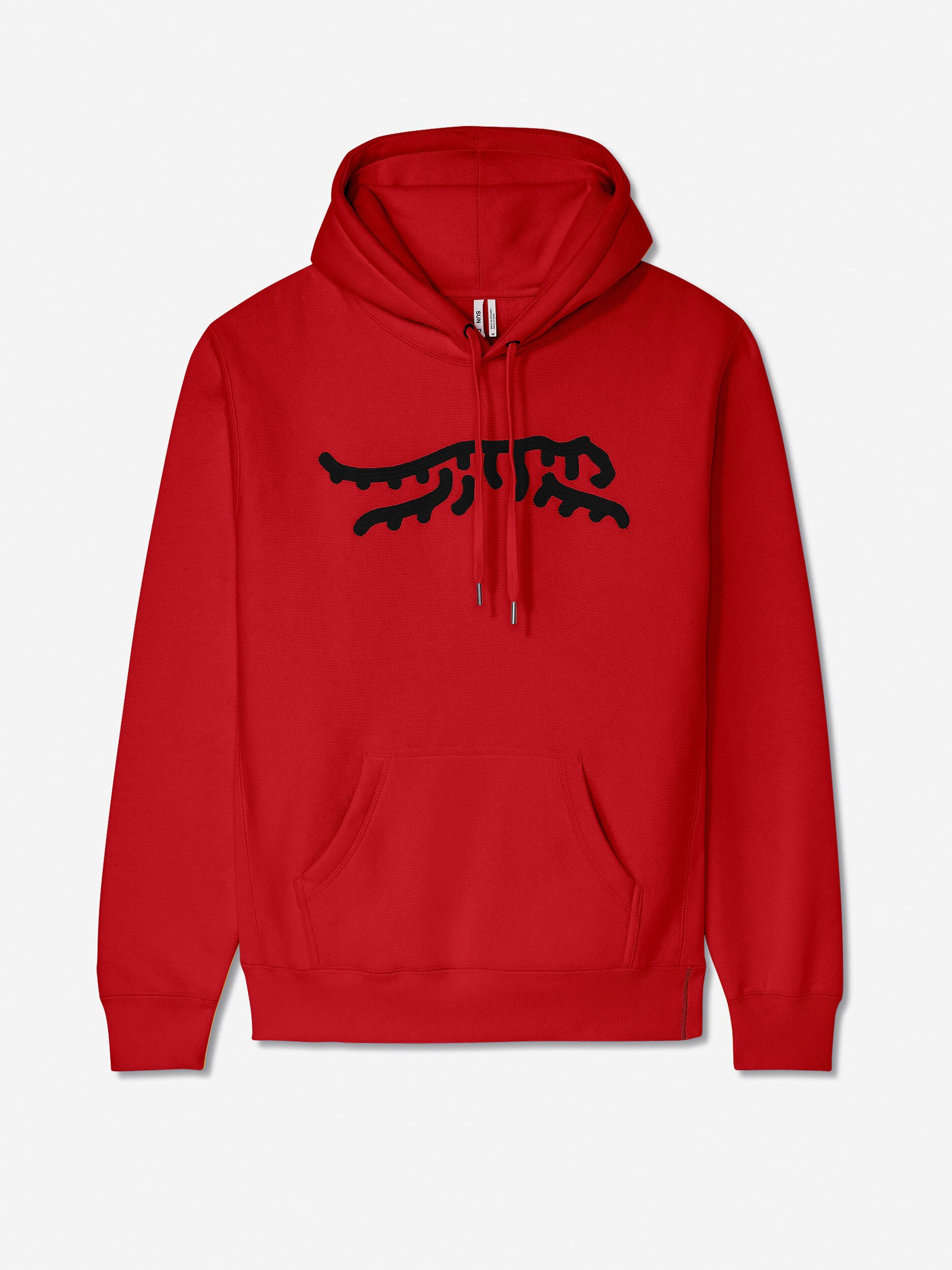 Sun Day Red Luare Chain Stitch Hoodie Red/Black | 013684-RQG