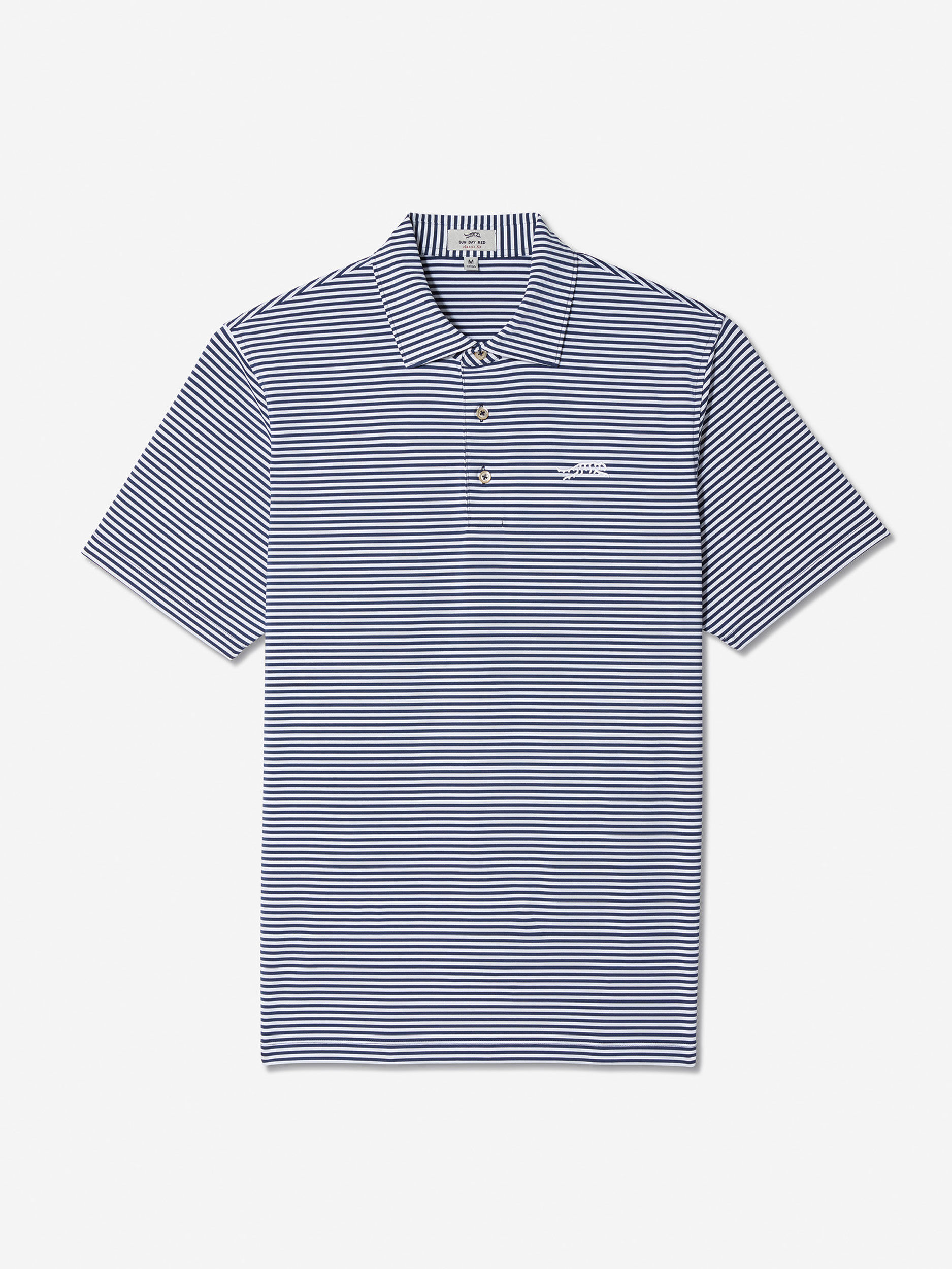 Sun Day Red Monterey Stripe Polo Marinblå Vita Randig | 820547-KAO