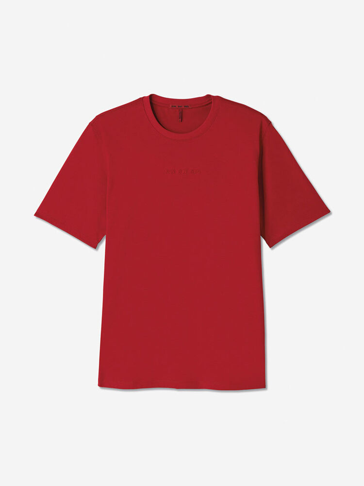 Sun Day Red Short Sleeve Dark Matter T-Shirt Röda | 396078-UCY