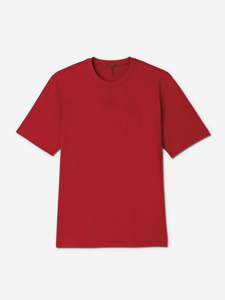 Sun Day Red Short Sleeve Dark Nebula T-Shirt Röda | 031684-YEF