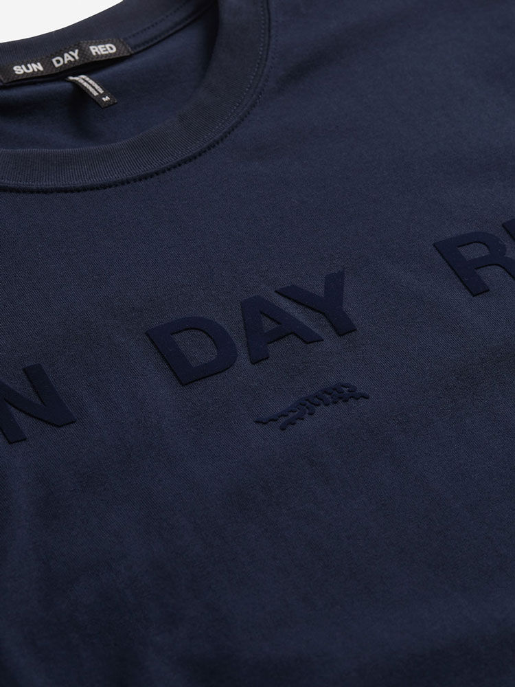 Sun Day Red SunDay T-Shirt Marinblå | 708195-PDX