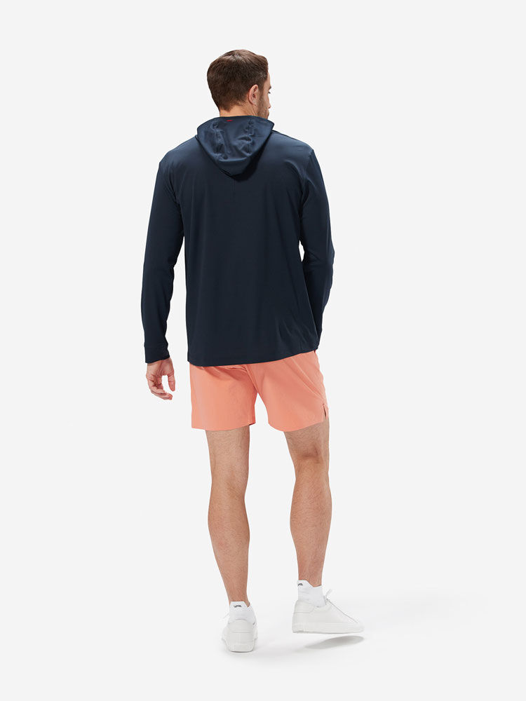 Sun Day Red Training Dry Hoodie Marinblå | 547602-UJQ